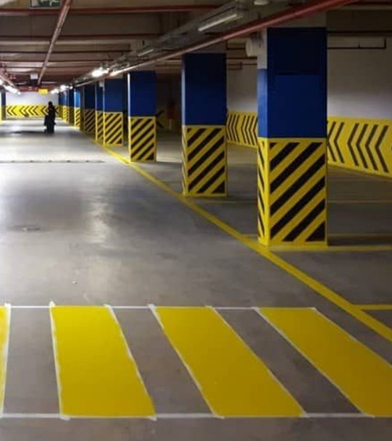 823 - BARS OTOPARK DUVAR VE BORDÜR BOYASI