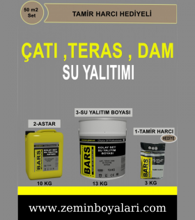 ÇTD - BARS ÇATI, TERAS, DAM  SU YALITIM SETİ - EKONOMİK ÇÖZÜM ÜRÜNÜ