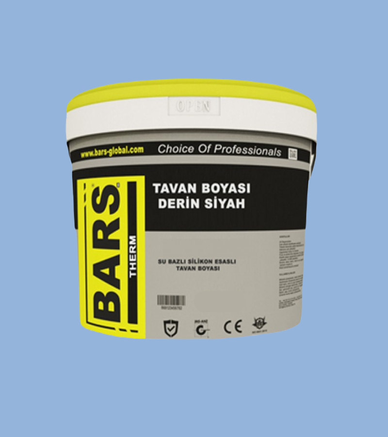 BARS SİYAH TAVAN BOYASI - DERİN SİYAH