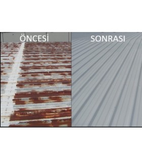 PASLI METAL ÇATI BOYASI (trapez, sandviç, vb)