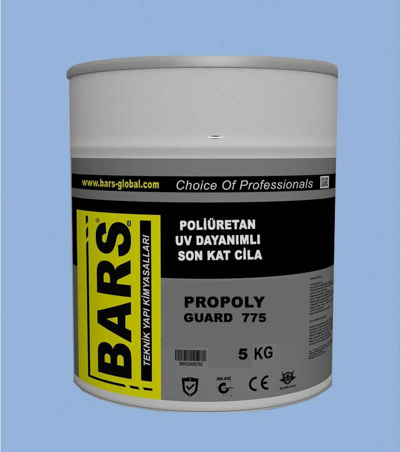 775 -BARS  POLİÜRETAN UV DAYANIMLI ŞEFFAF CİLA
